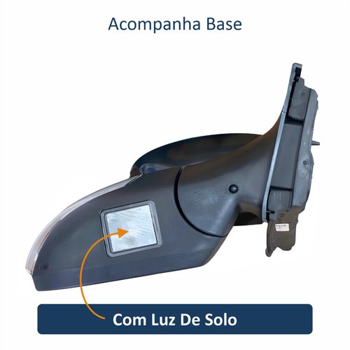 Retrovisor Ford Focus 2014 Até 2016 Com Pisca Elétrico e Luz de Solo Lado Direito Passageiro