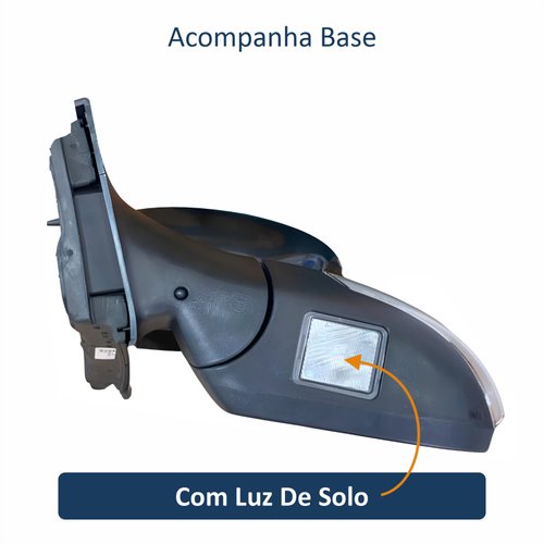Retrovisor Ford Focus 2014 Até 2016 Com Pisca Elétrico e Luz de Solo Lado Esquerdo Motorista