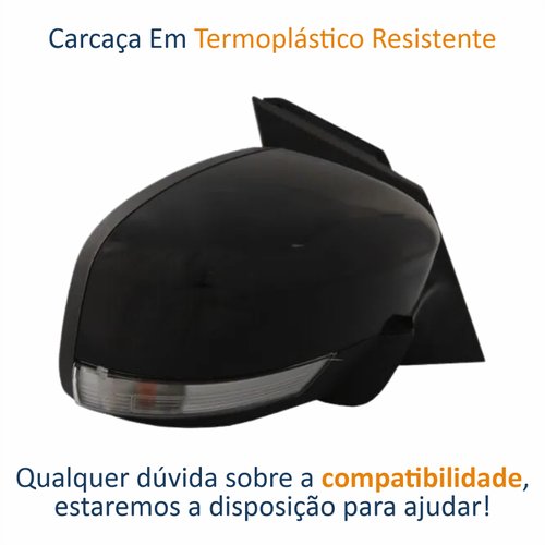 Retrovisor Ford Focus 2016 Até 2019 Com Pisca Elétrico Lado Direito Passageiro
