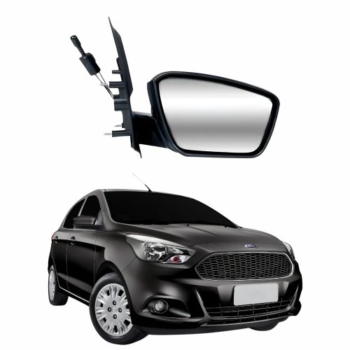 Retrovisor Ford Ka 2015 2016 2017 2018 2019 Com Controle Sem Seta Lado Direito Passageiro