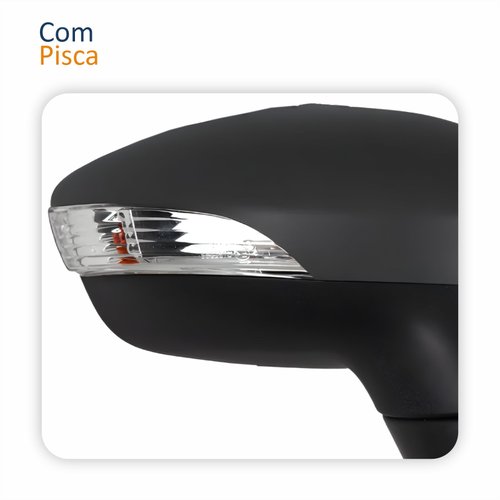 Retrovisor Ford New Fiesta 2013 2014 2015 2016 Elétrico Com Pisca Lado Direito Passageiro