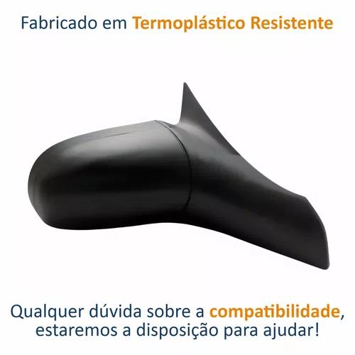 Retrovisor Gm Corsa 1994 Até 2016 2 4 Portas Sem Controle Lado Direito Passageiro