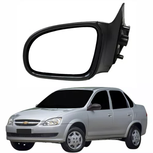 Retrovisor Gm Corsa 1994 Até 2016 2 4 Portas Sem Controle Lado Esquerdo Motorista