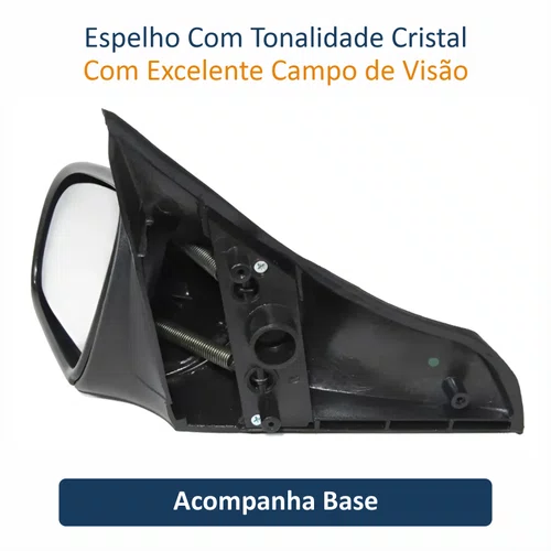 Retrovisor Gm Corsa 1994 Até 2016 2 4 Portas Sem Controle Lado Esquerdo Motorista