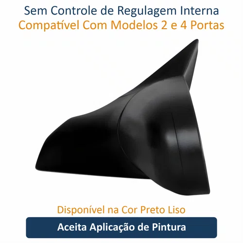 Retrovisor Gm Corsa 1994 Até 2016 2 4 Portas Sem Controle Lado Esquerdo Motorista
