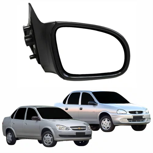 Retrovisor Gm Corsa 1994 Até 2016 Classic 2011 Até 2016 2 4 Portas Sem Controle Lado Direito Passageiro