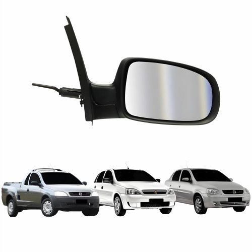 Retrovisor Gm Corsa Montana 2002 Até 2012 2 E 4 Portas Com Controle Lado Direito Passageiro
