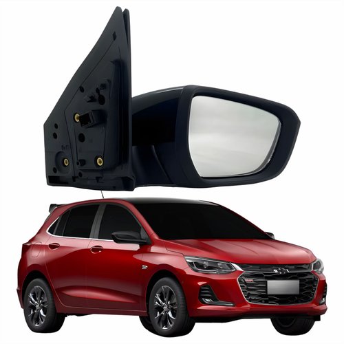 Retrovisor Gm Onix 2020 Até 2025 Elétrico Com 3 Fios Lado Direito Passageiro