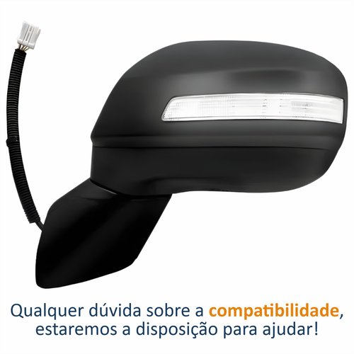 Retrovisor Honda Civic 2012 Até 2016 Elétrico Com Pisca Lado Esquerdo Motorista
