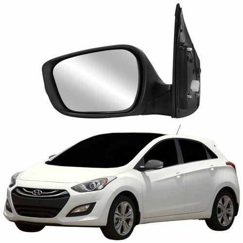 Retrovisor Hyundai I30 2013 2014 2015 2016 Elétrico Com Pisca 5 Fios Lado Esquerdo Motorista