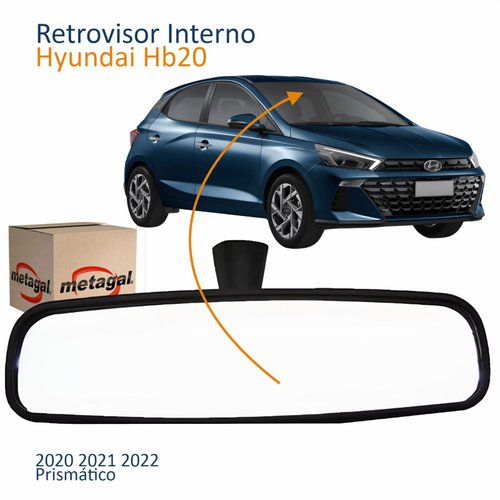 Retrovisor Interno Hyundai Hb20 2020 2021 2022 Prismático