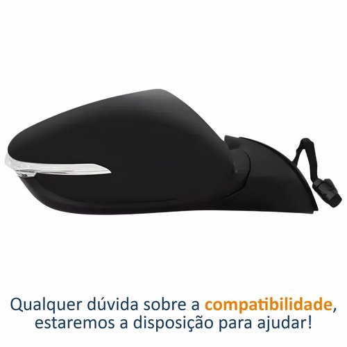 Retrovisor Kia Cerato 2014 Até 2019 Elétrico Com Pisca Lado Direito Passageiro