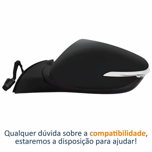 Retrovisor Kia Cerato 2014 Até 2019 Elétrico Com Pisca Lado Esquerdo Motorista