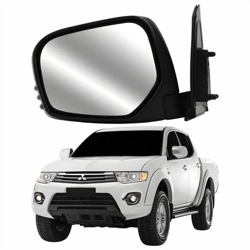 Retrovisor Mitsubishi Triton L200 2007 Até 2016 Elétrico Capa Cromada Lado Esquerdo Motorista Retrovisor Mitsubishi Triton L200 2007 Até 2016 Elétrico Capa Cromada Lado Esquerdo Motorista