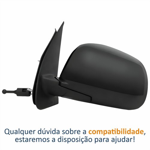 Retrovisor Nissan March 2011 2012 2013 Com Controle Lado Esquerdo Motorista