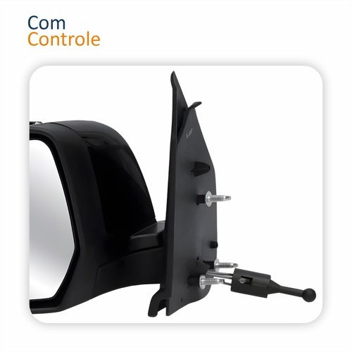 Retrovisor Nissan March 2011 2012 2013 Com Controle Lado Esquerdo Motorista
