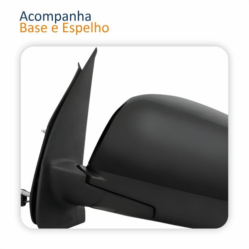 Retrovisor Nissan March 2011 2012 2013 Com Controle Lado Esquerdo Motorista