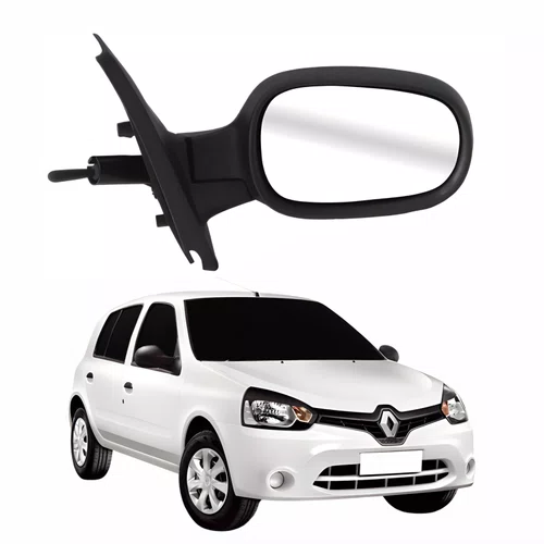Retrovisor Renault Clio 2003 Até 2016 Com Controle Lado Direito Passageiro