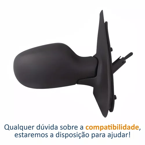 Retrovisor Renault Clio 2003 Até 2016 Com Controle Lado Direito Passageiro