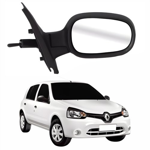 Retrovisor Renault Clio 2012 2013 2014 2015 2016 Com Controle Lado Direito Passageiro