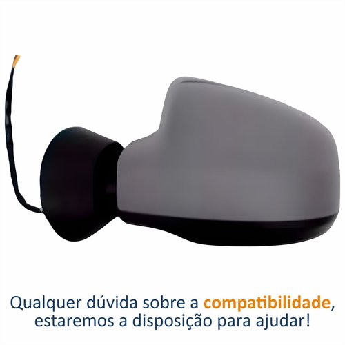 Retrovisor Renault Logan 2011 2012 2013 2014 Com Controle Capa Primer Lado Esquerdo Motorista