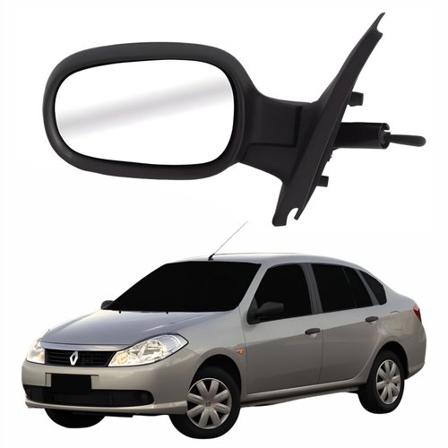 Retrovisor Renault Symbol 2009 2010 2011 2012 Com Controle Lado Esquerdo Motorista Retrovisor Renault Symbol 2009 2010 2011 2012 Com Controle Lado Esquerdo Motorista