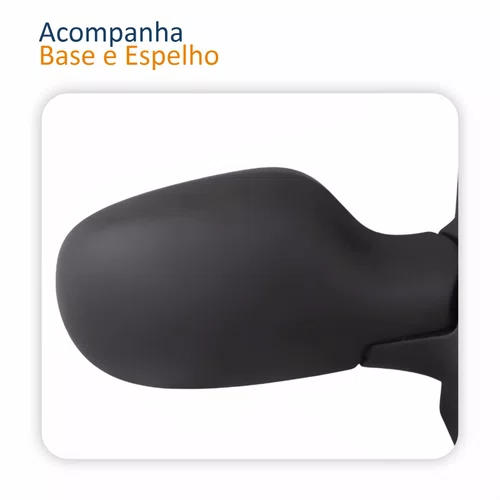 Retrovisor Renault Symbol 2009 Até 2012 Com Controle Lado Direito Passageiro