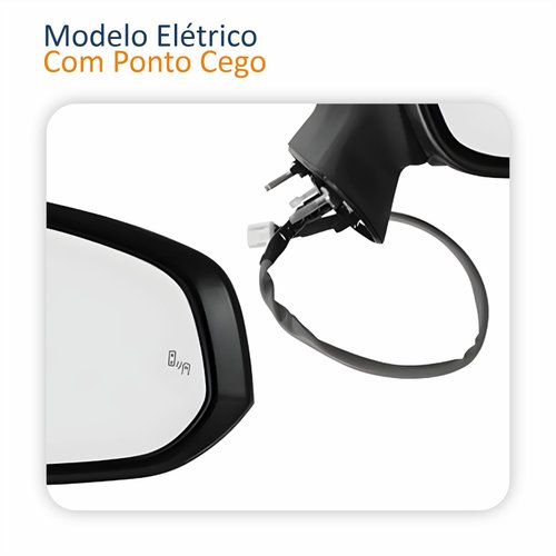 Retrovisor Toyota Corolla Cross 2021 2022 Elétrico Com Pisca Lado Direito Passageiro Original