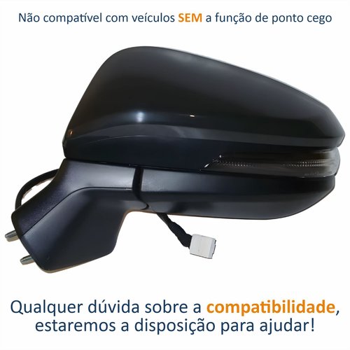 Retrovisor Toyota Corolla Cross 2021 2022 Elétrico Com Pisca Lado Esquerdo Motorista Original