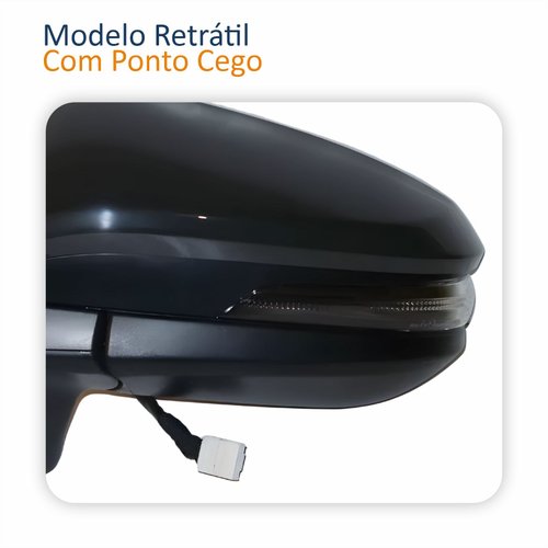 Retrovisor Toyota Corolla Cross 2021 2022 Elétrico Com Pisca Lado Esquerdo Motorista Original