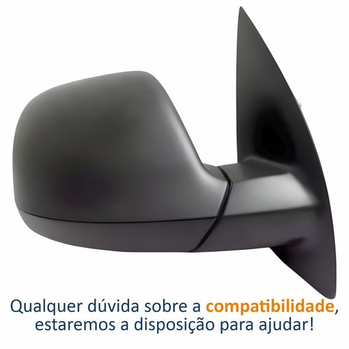 Retrovisor Vw Amarok 2010 Até 2016 Sem Controle Preto Lado Direito Passageiro