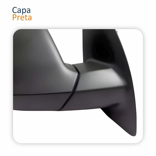 Retrovisor Vw Amarok 2010 Até 2016 Sem Controle Preto Lado Direito Passageiro
