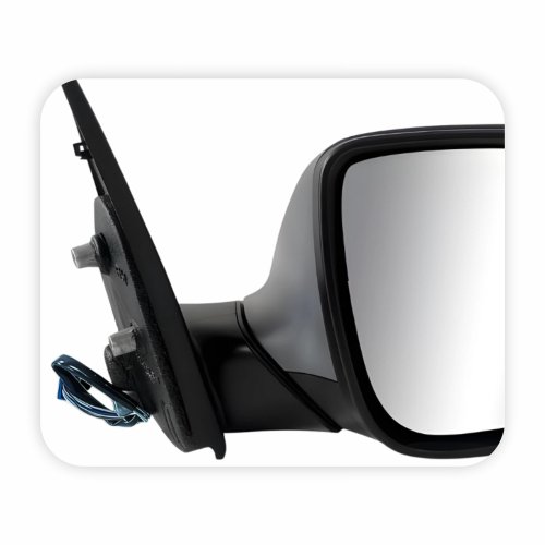 Retrovisor Vw Amarok 2010 Até 2014 Elétrico Cromado Conector Azul Antena Fm2 GPS Lado Direito Passageiro