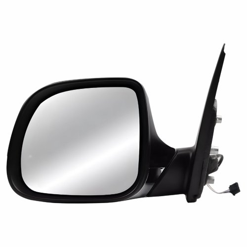 Retrovisor Vw Amarok 2010 Até 2014 Elétrico Cromado Conector Preto Foldway Antena AM FM Lado Esquerdo Motorista
