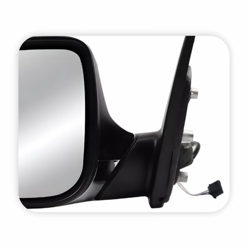 Retrovisor Vw Amarok 2010 Até 2014 Elétrico Cromado Conector Preto Foldway Antena AM FM Lado Esquerdo Motorista