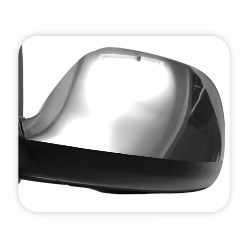 Retrovisor Vw Amarok 2010 Até 2014 Elétrico Cromado Conector Preto Foldway Antena AM FM Lado Esquerdo Motorista