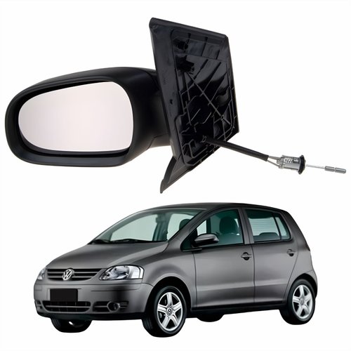 Retrovisor Vw Fox 2003 Até 2010 Com Controle Lado Esquerdo Motorista Original