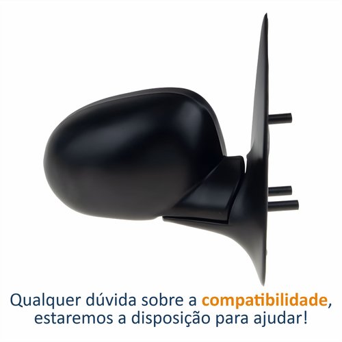 Retrovisor Vw Gol 1995 1996 1997 1998 1999 4 Portas Sem Controle Lado Direito Passageiro