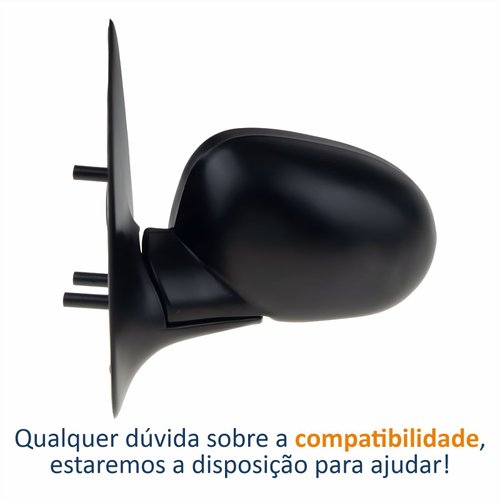 Retrovisor Vw Gol 1995 1996 1997 1998 1999 4 Portas Sem Controle Lado Esquerdo Motorista