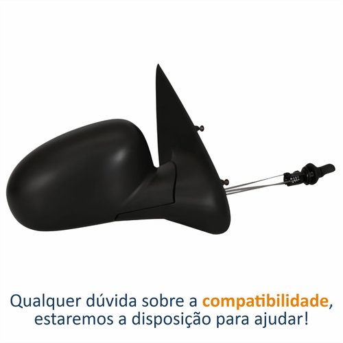 Retrovisor Vw Gol 1995 1996 1997 1998 1999 4 Portas Com Controle Lado Direito Passageiro