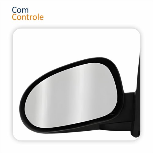 Retrovisor Vw Gol 1995 1996 1997 1998 1999 4 Portas Com Controle Lado Esquerdo Motorista
