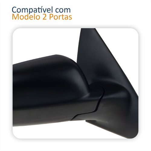 Retrovisor Vw Gol G3 1999 Até 2005 2 Portas Sem Controle Lado Direito Passageiro