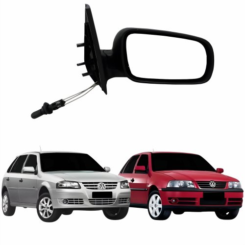 Retrovisor Vw Gol G3 1999 Até 2005 Gol G4 2005 Até 2008 4 Portas Com Controle Lado Direito Passageiro