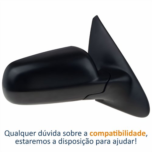 Retrovisor Vw Gol G3 1999 Até 2005 G4 2005 Até 2008 2 Portas Sem Controle Lado Direito Passageiro
