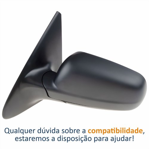 Retrovisor Vw Gol G3 1999 Até 2005 G4 2005 Até 2008 2 Portas Sem Controle Lado Esquerdo Motorista Original