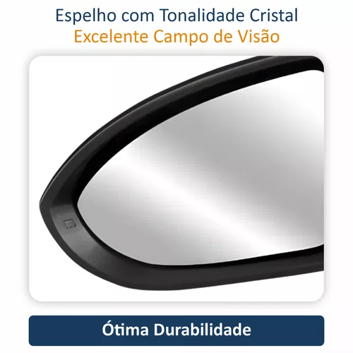 Retrovisor Vw Golf 2014 Até 2019 Elétrico Com Pisca METAGAL Lado Esquerdo Motorista