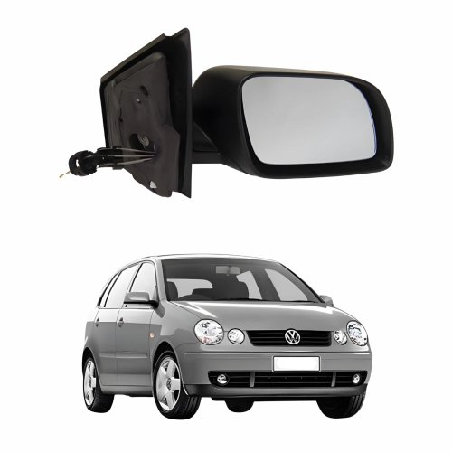 Retrovisor Vw Polo 2002 Até 2009 Com Controle Lado Direito Passageiro