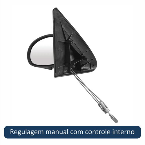 Retrovisor Vw Saveiro Parati Gol Bola G2 2 Portas 1995 Até 2000 Com Controle Lado Esquerdo Motorista