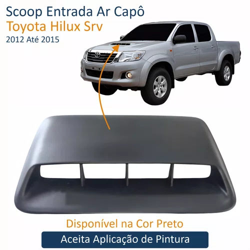 Scoop Entrada Ar Capô Toyota Hilux Srv 2012 Até 2015