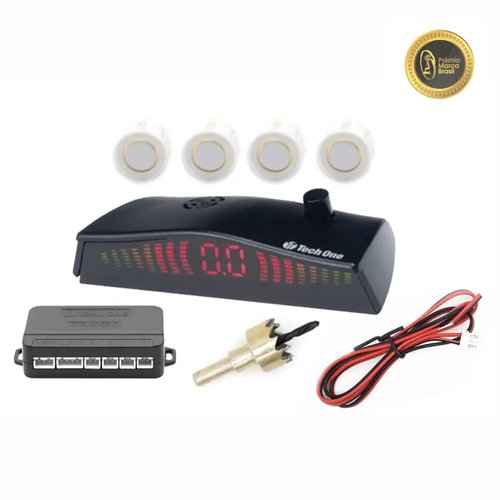 Sensor De Estacionamento Standard 4 Pontas Branco